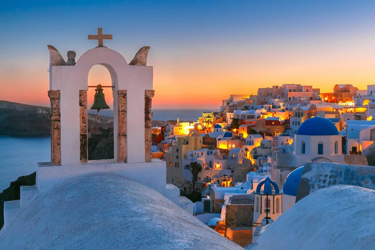 Fira village Santorini